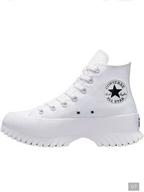 Converse White High-Top Platform Lug Sneakers
